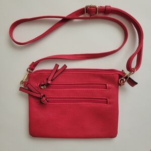 New Red Crossbody Bag / Purse